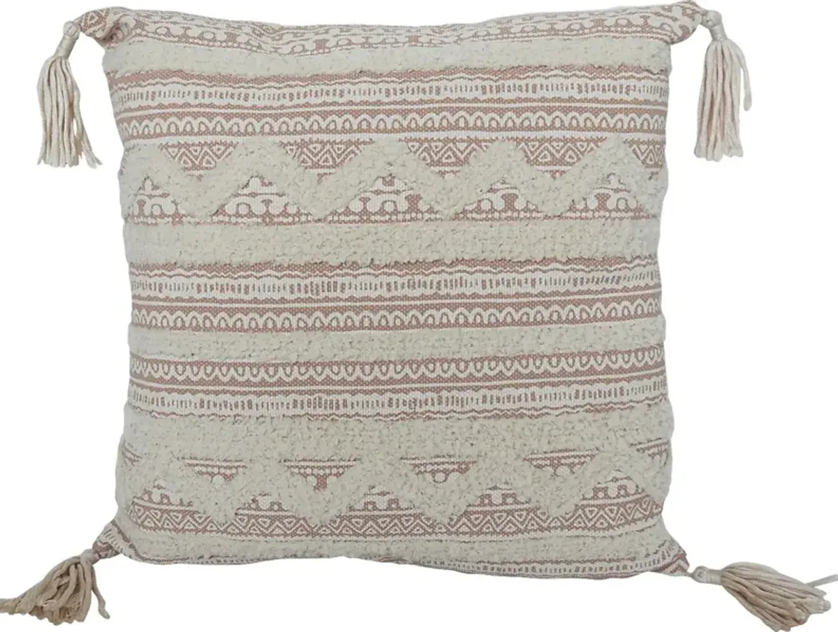 Gaberonne Beige Throw Pillow