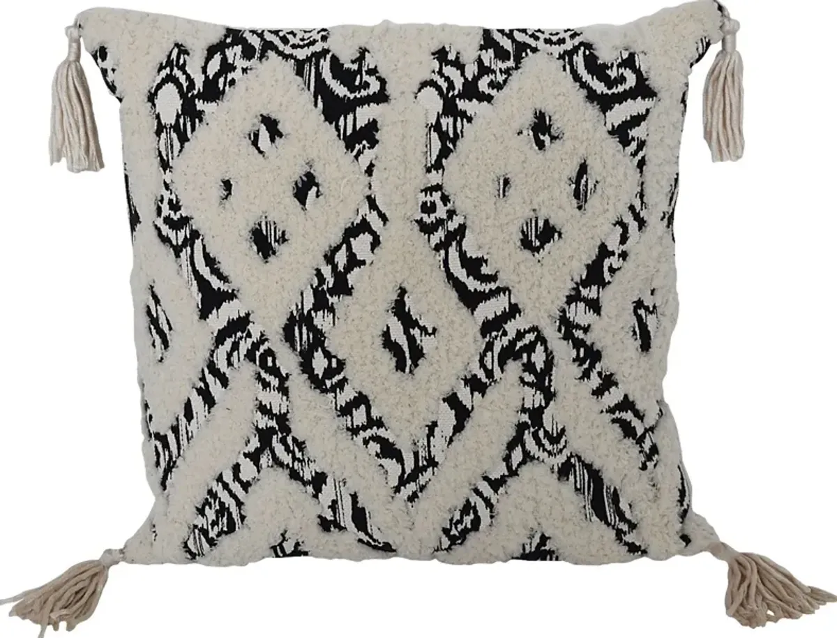 Darkwater Black Throw Pillow