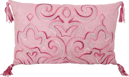 Cantey Pink Throw Pillow