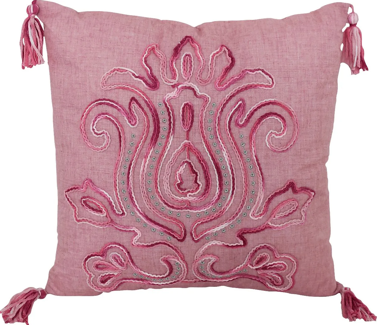 Almeta Pink Throw Pillow