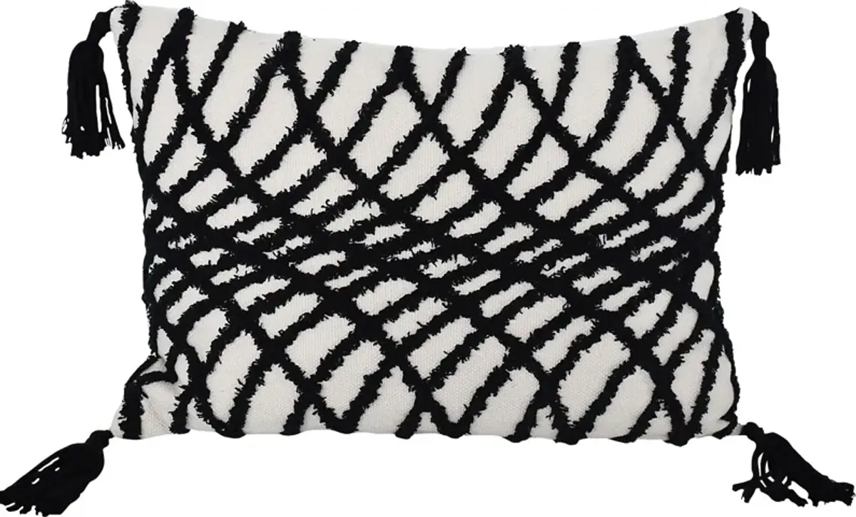 Lazy Oaks White Throw Pillow