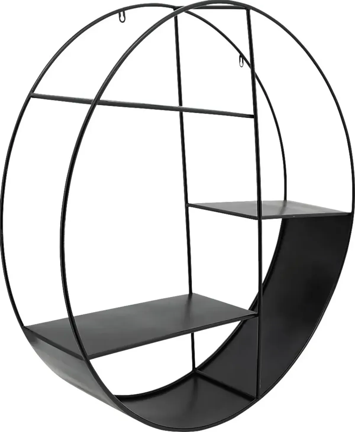 Warlick Black Wall Shelf