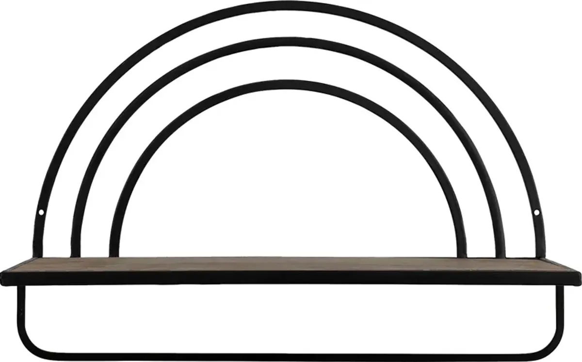 Telatha Brown Wall Shelf, Set of 2