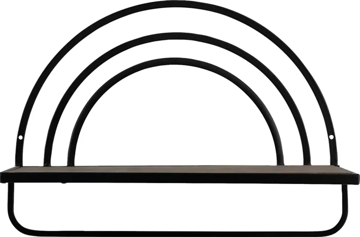 Telatha Brown Wall Shelf, Set of 2