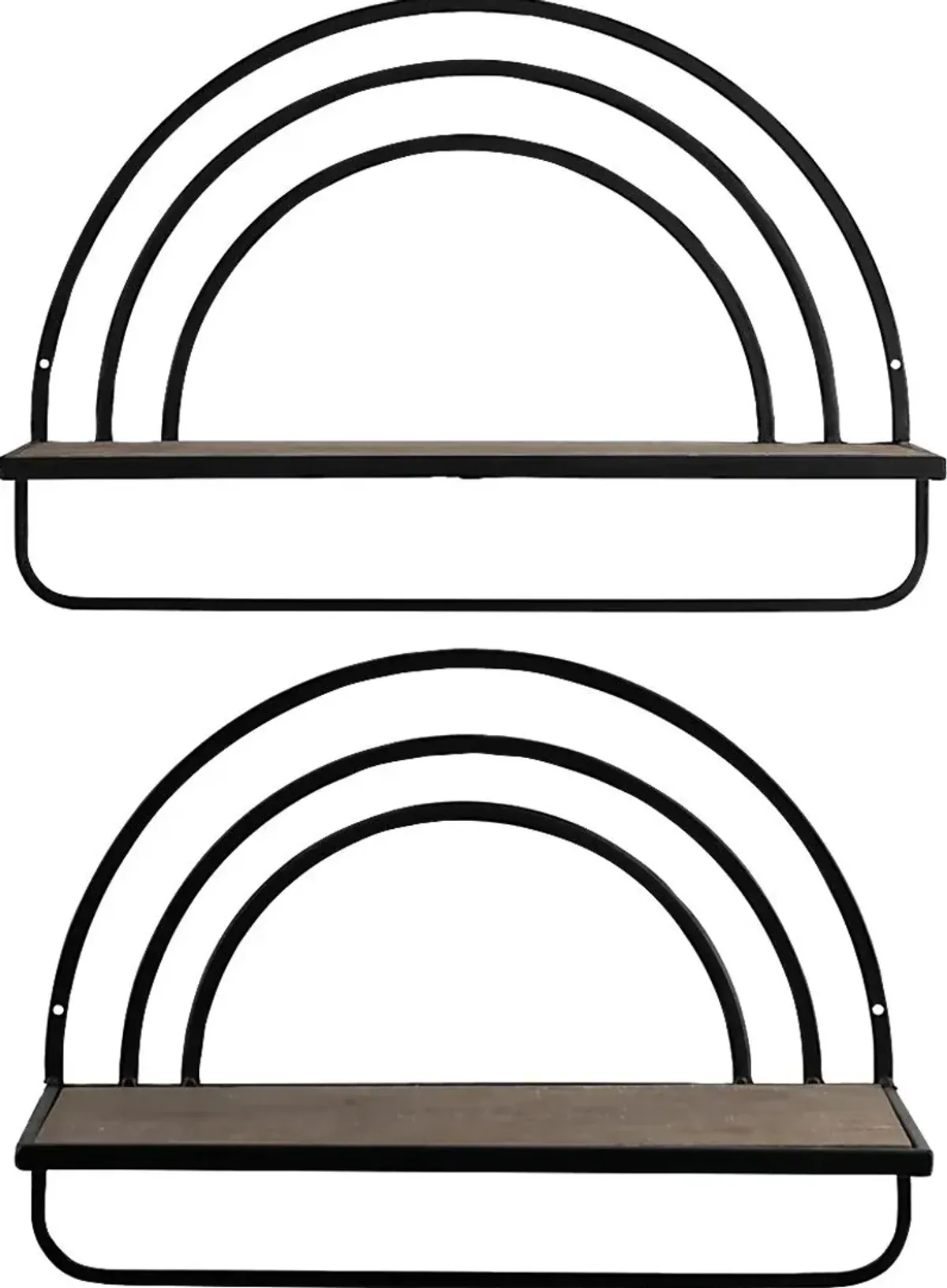 Telatha Brown Wall Shelf, Set of 2