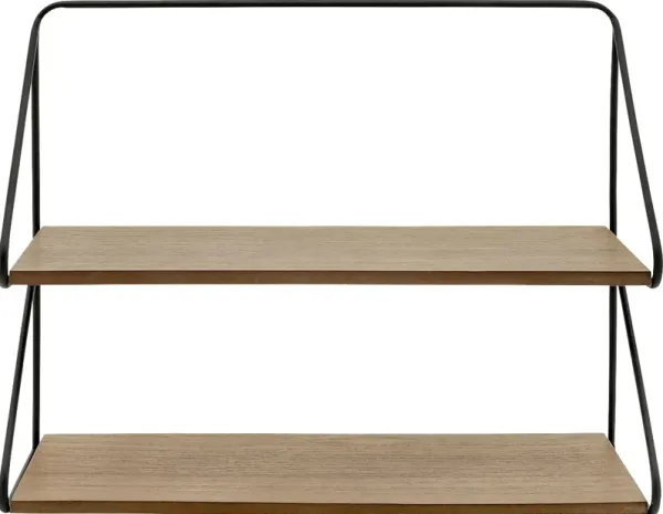 Portview Black Wall Shelf