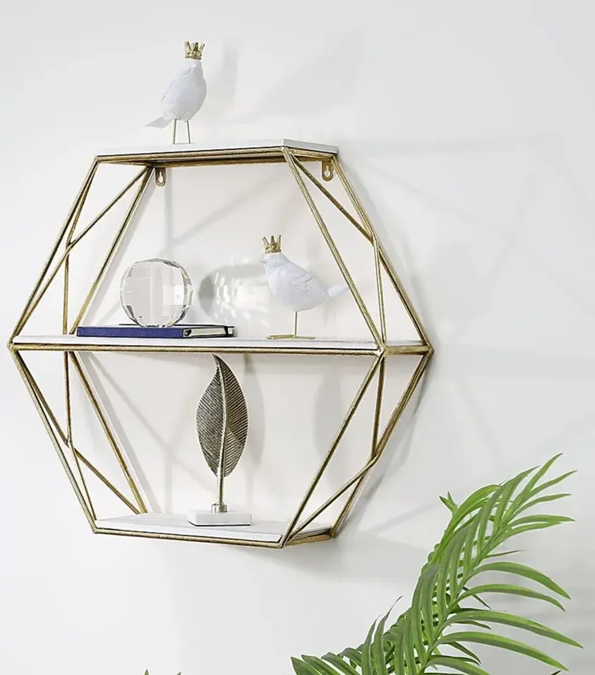 Pirola Gold Wall Shelf