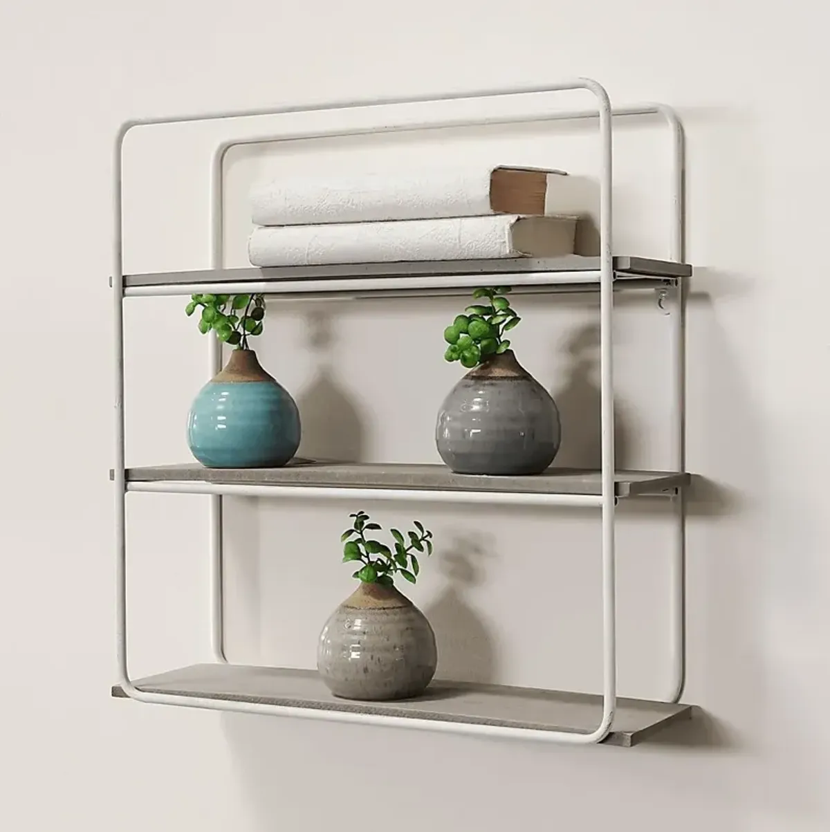 Peregine Gray Wall Shelf