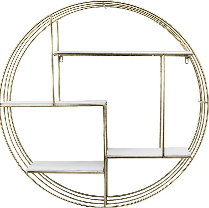 Nurick Gold Wall Shelf