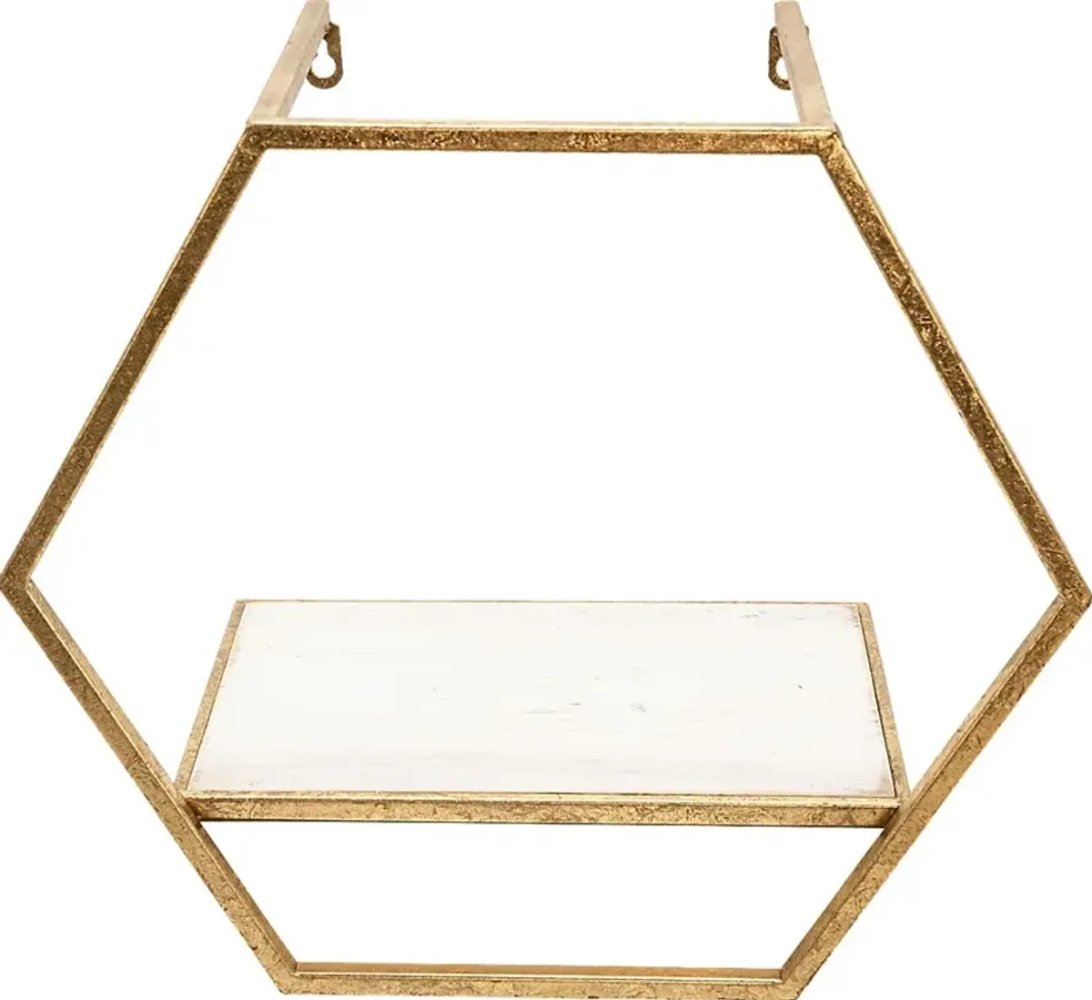 Midwoode Gold Wall Shelf, Set of 3