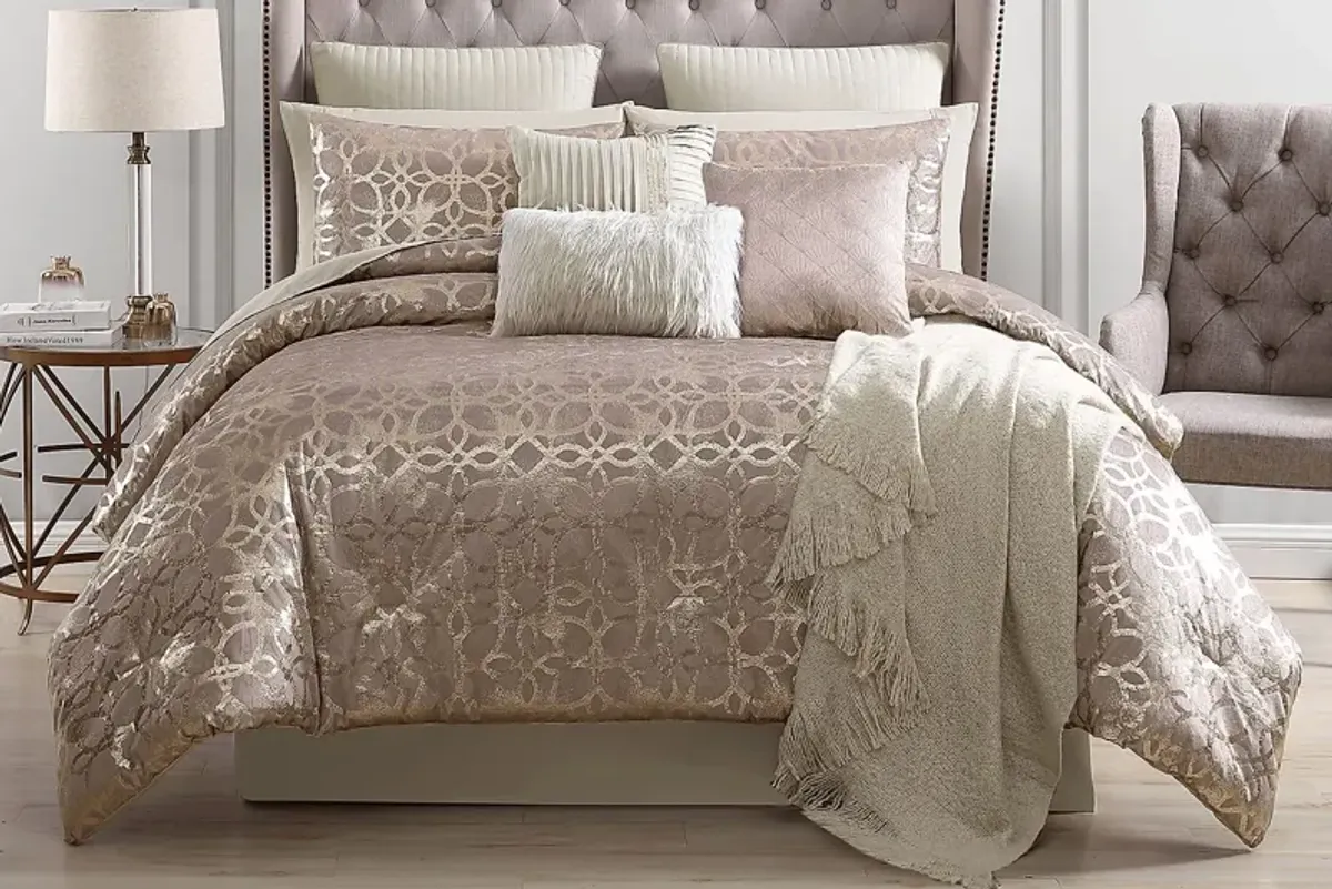 Maggiora Blush 10 Pc Queen Comforter Set