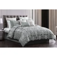 Montmood Gray 9 Pc Queen Comforter Set