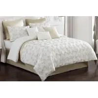 Northnup White 9 Pc Queen Comforter Set