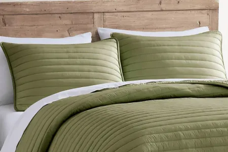 Vallecito Green 3 Pc Full/Queen Comforter Set