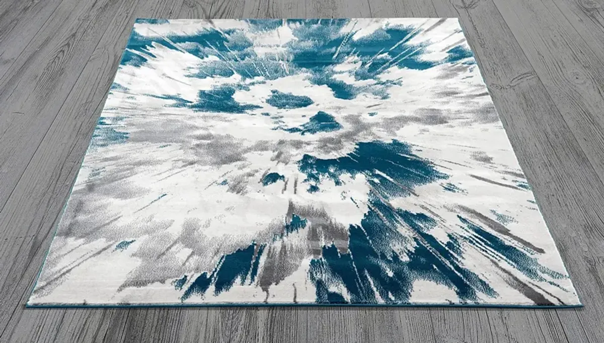 Overcup Blue 5'3 x 7'6 Rug