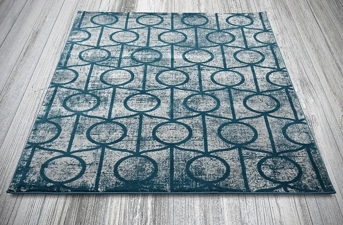 Overbrooke Blue 5'3 x 7'6 Rug