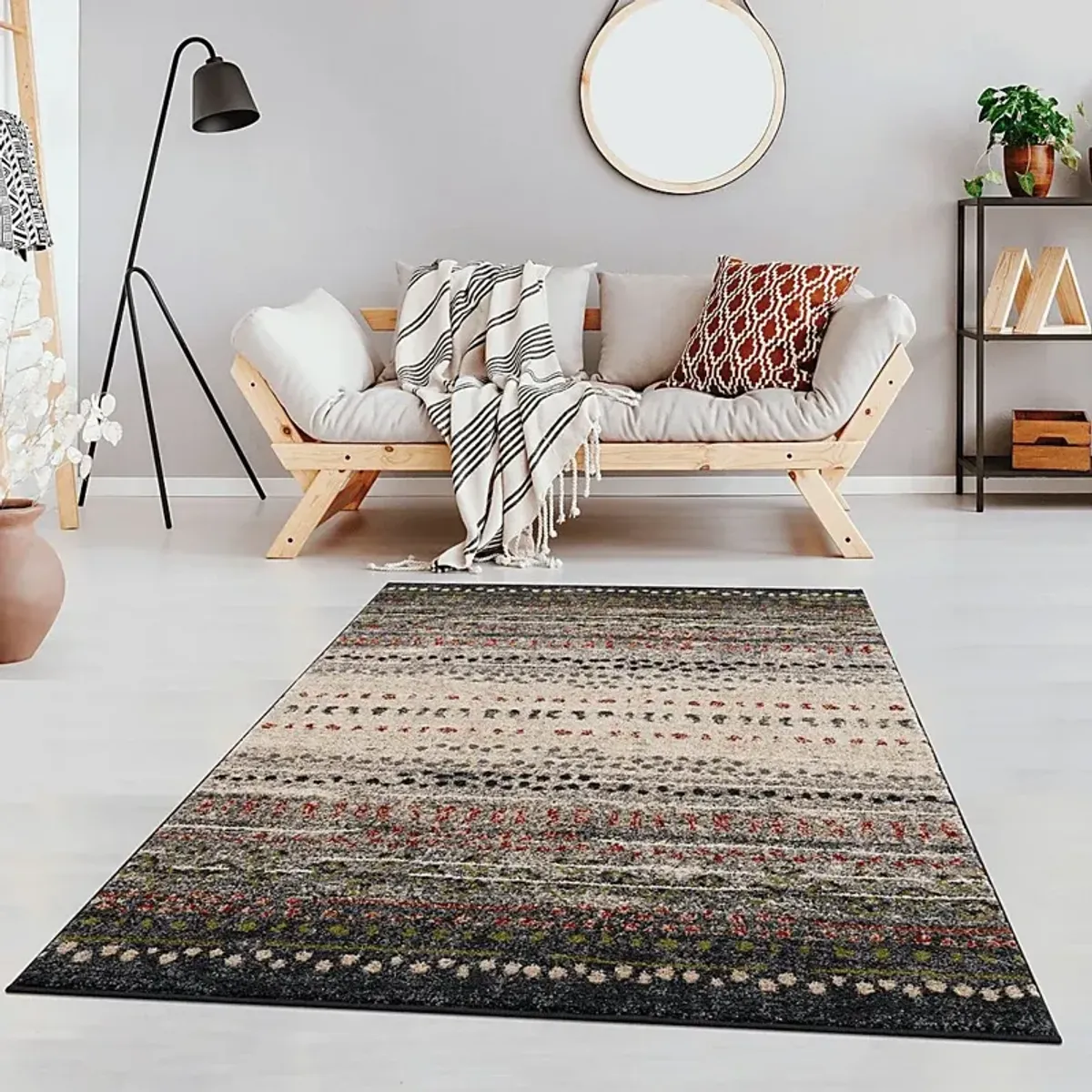 Lynrose Gray 5' x 7' Rug