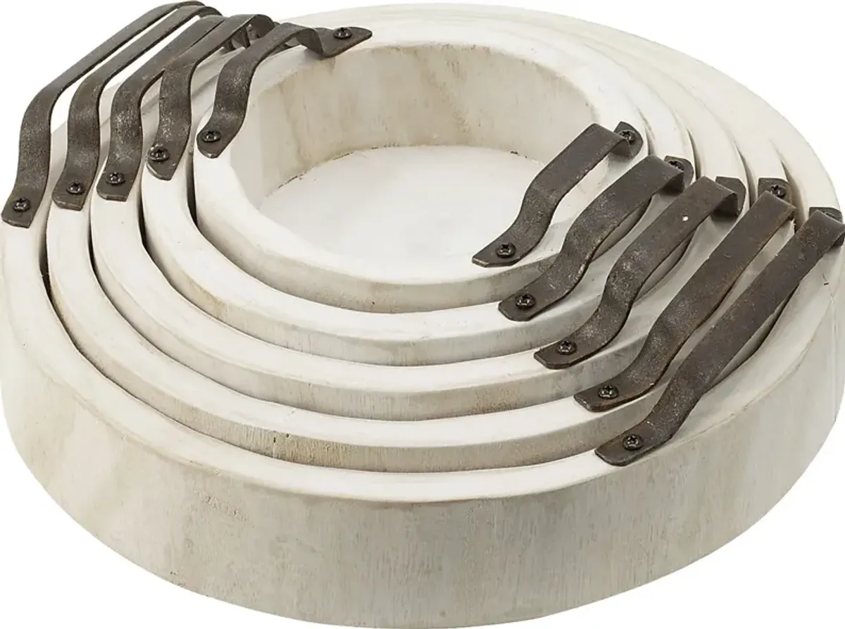 Aylesford Cream Nesting Tray, Set of 5