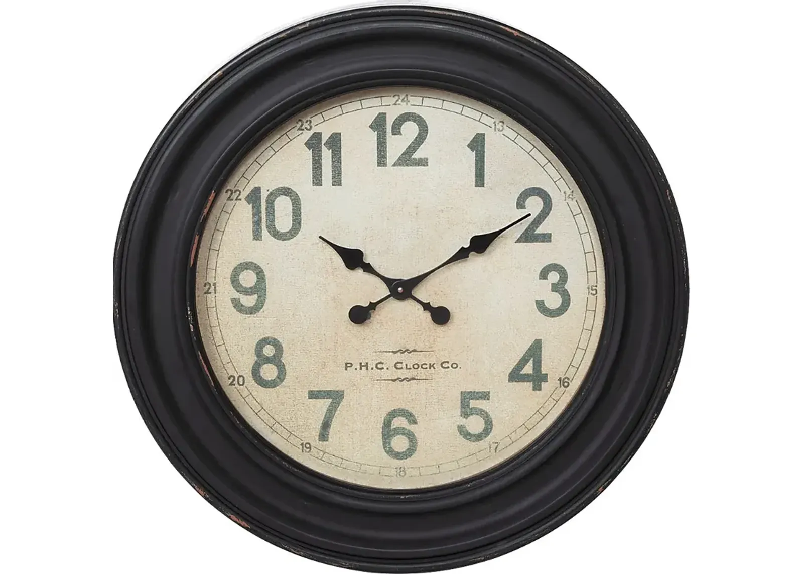 Bitar Black Wall Clock