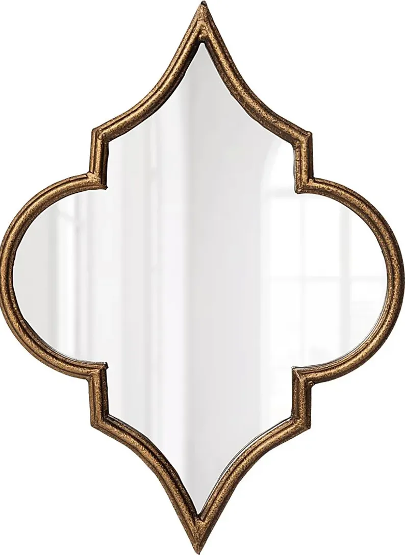 Balflour II Gold Wall Mirror