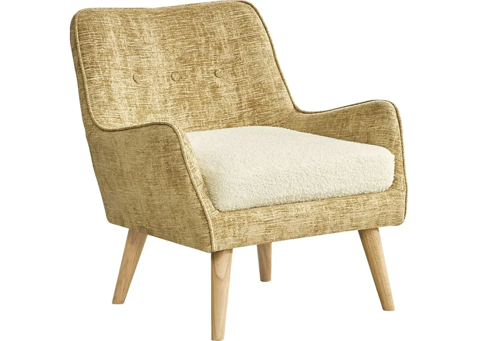 Whittier Falls Yellow Accent Chair