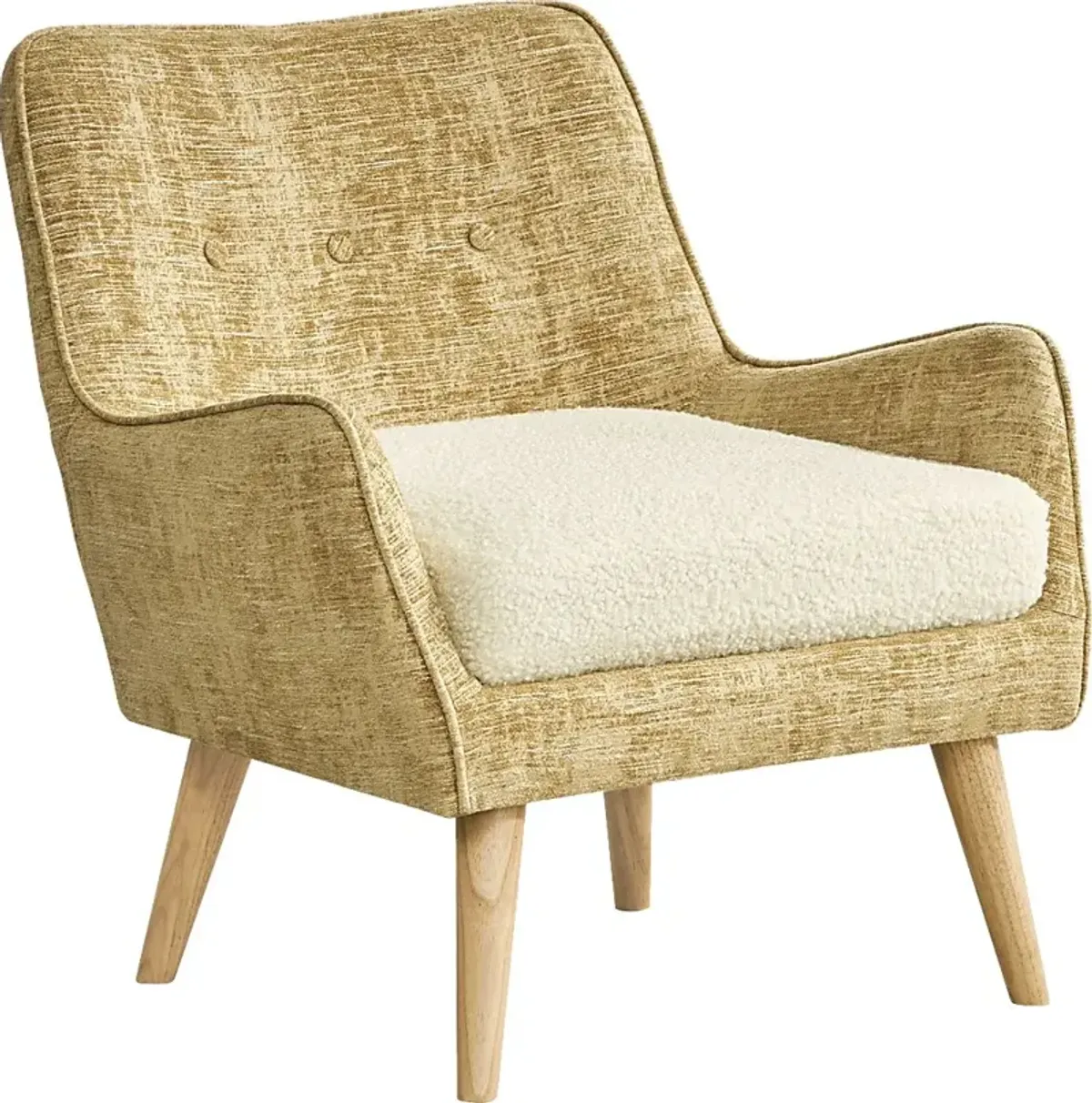 Whittier Falls Yellow Accent Chair