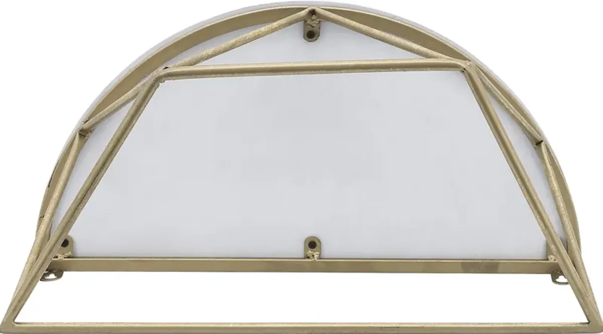 Renezet Gold Wall Shelf