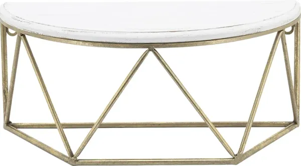 Renezet Gold Wall Shelf