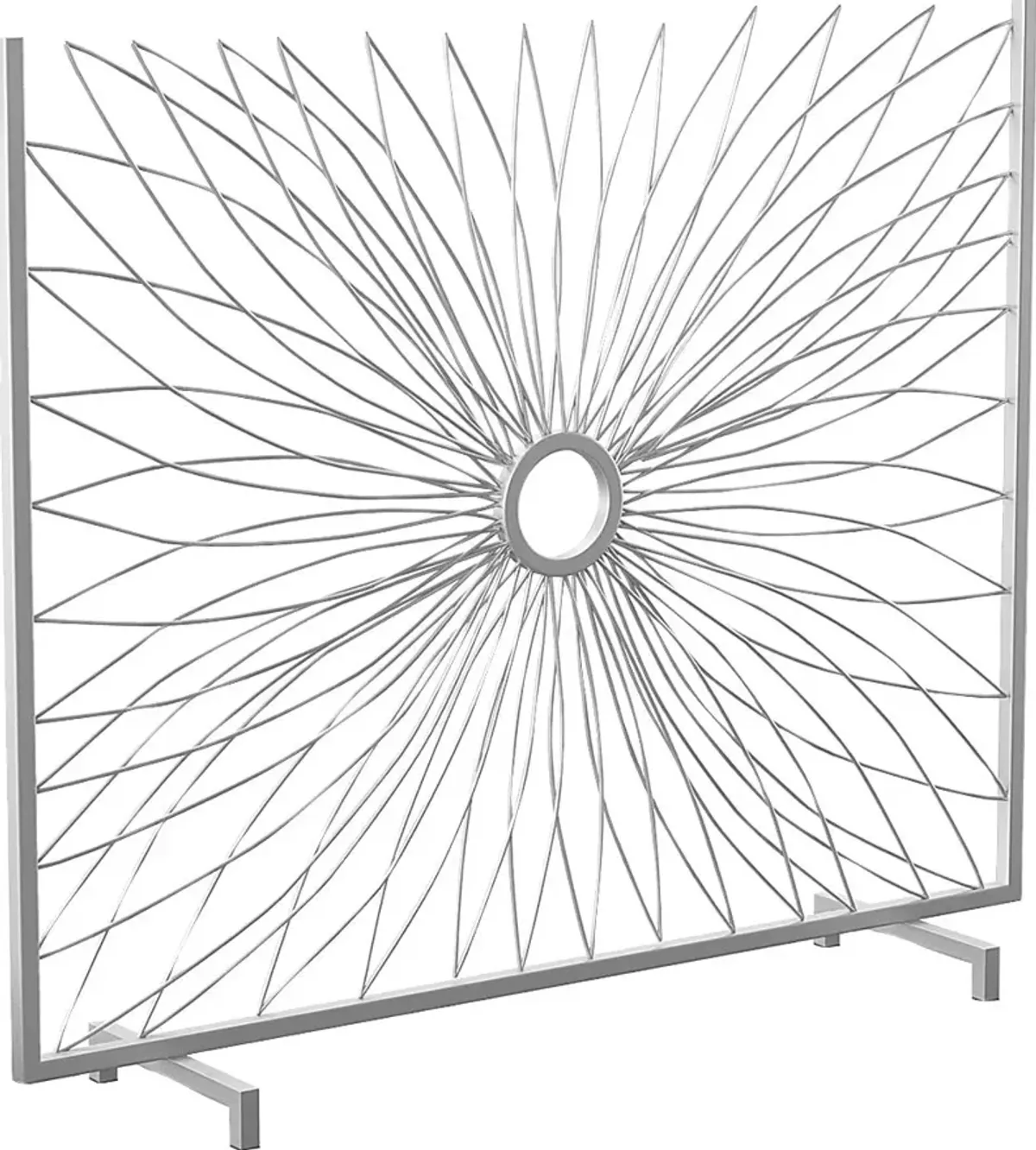 Willowblue Silver Fireplace Screen