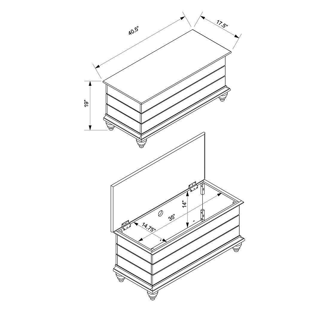 Lawton White Cedar Chest