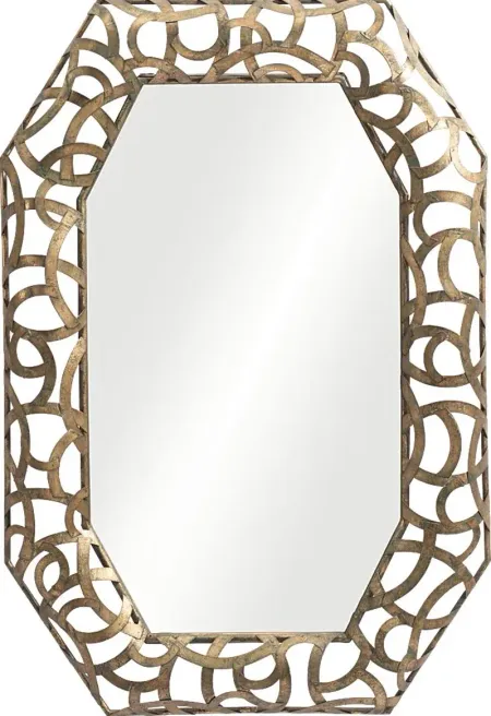 Tequesta Gold Mirror