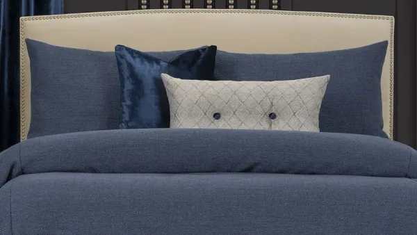 Moughon Blue 6pc King Duvet Cover Set