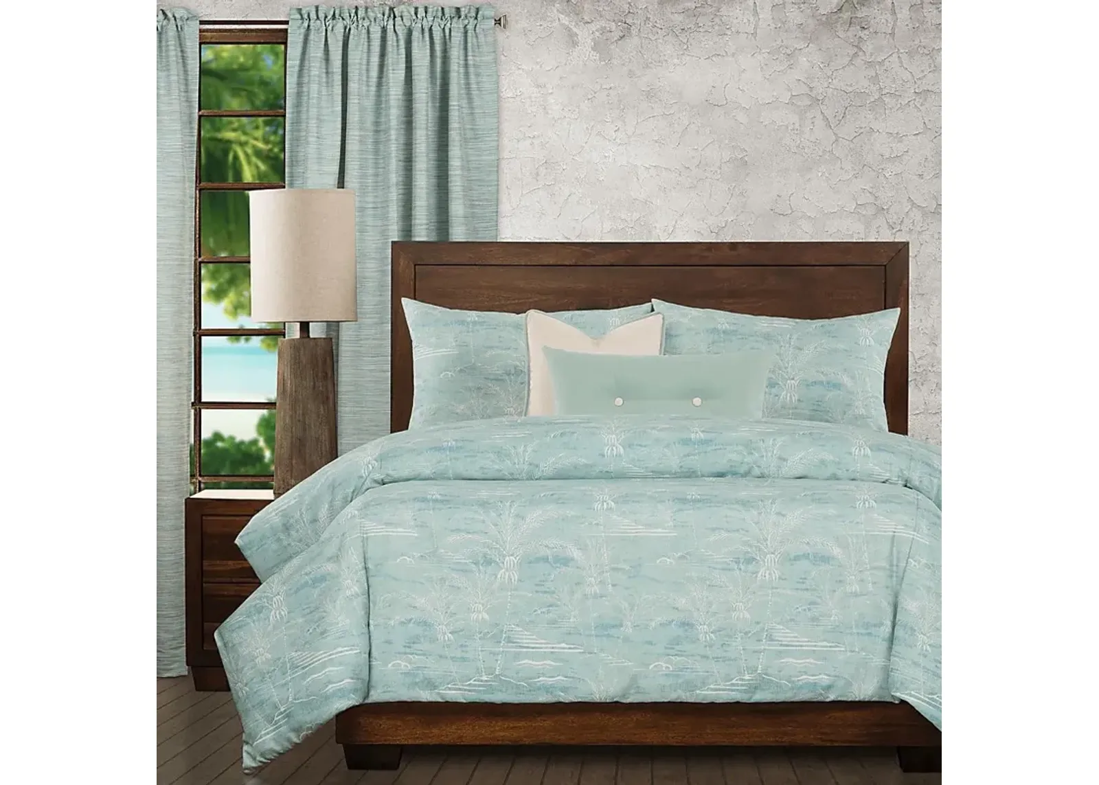 Tatnall Blue 6pc King Duvet Cover Set