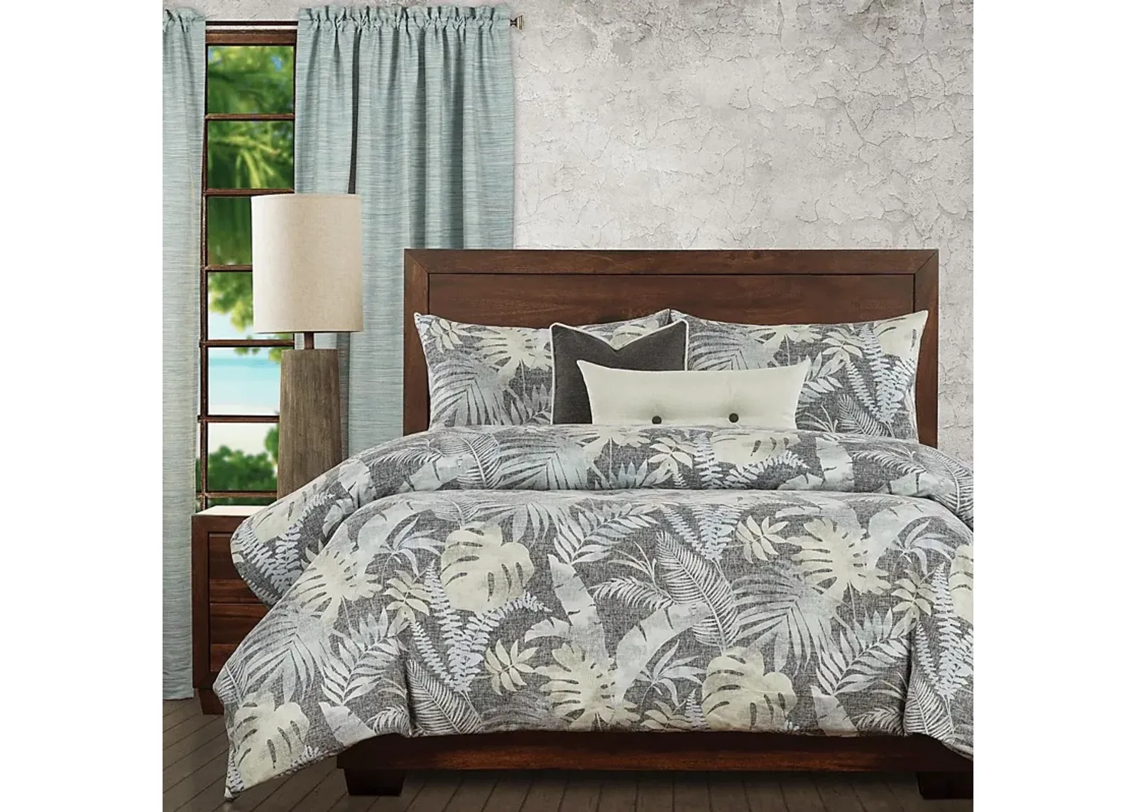 Tufthunter Gray 6pc Queen Duvet Cover Set