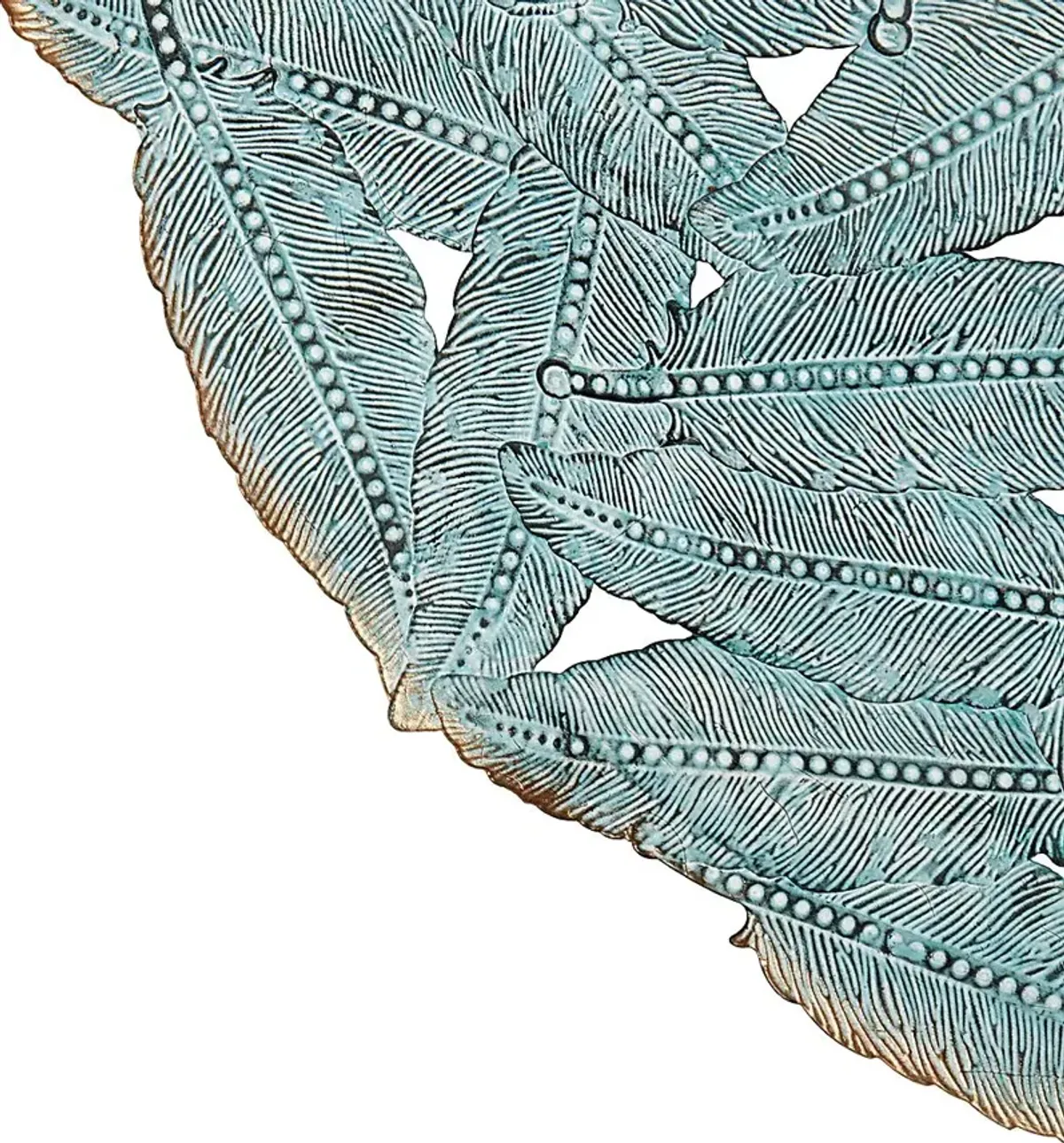 Wiskon Blue Iron Painted Wall Decor Set of 3