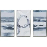 Kelloch Gray Gel Coated 3 Piece Canvas Set
