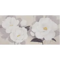 Molimo White Embellished Canvas