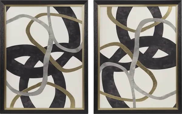 Reardon Black Artwork, Set of 2