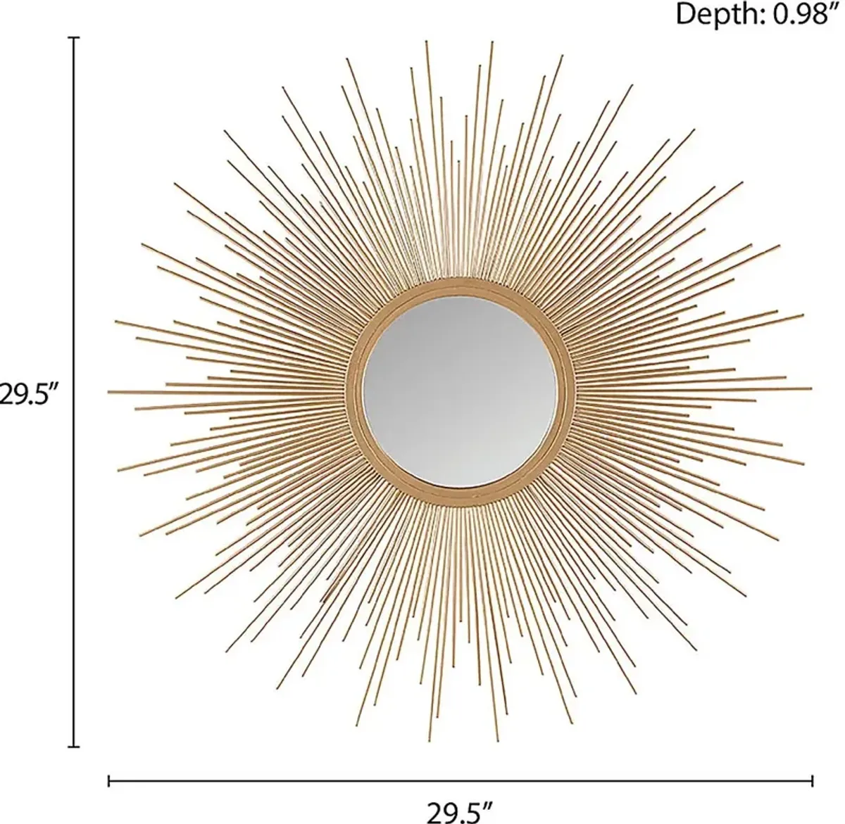 Elsereno Gold Accent Mirror