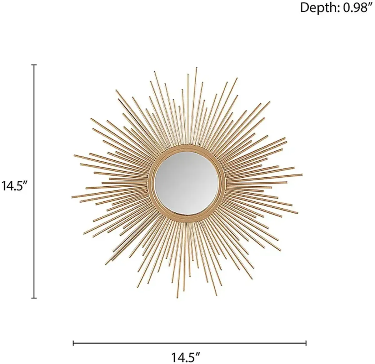 Fanoher Gold Accent Mirror