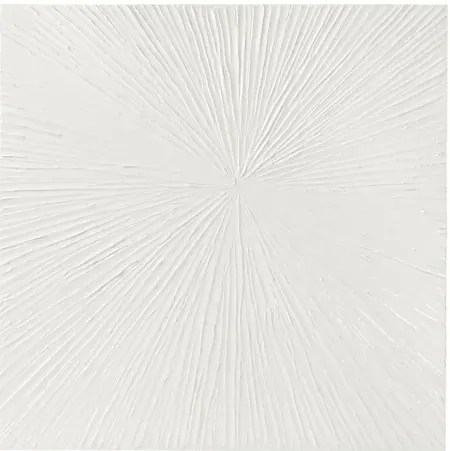 Foamore White Resin Dimensional Palm Box Artwork