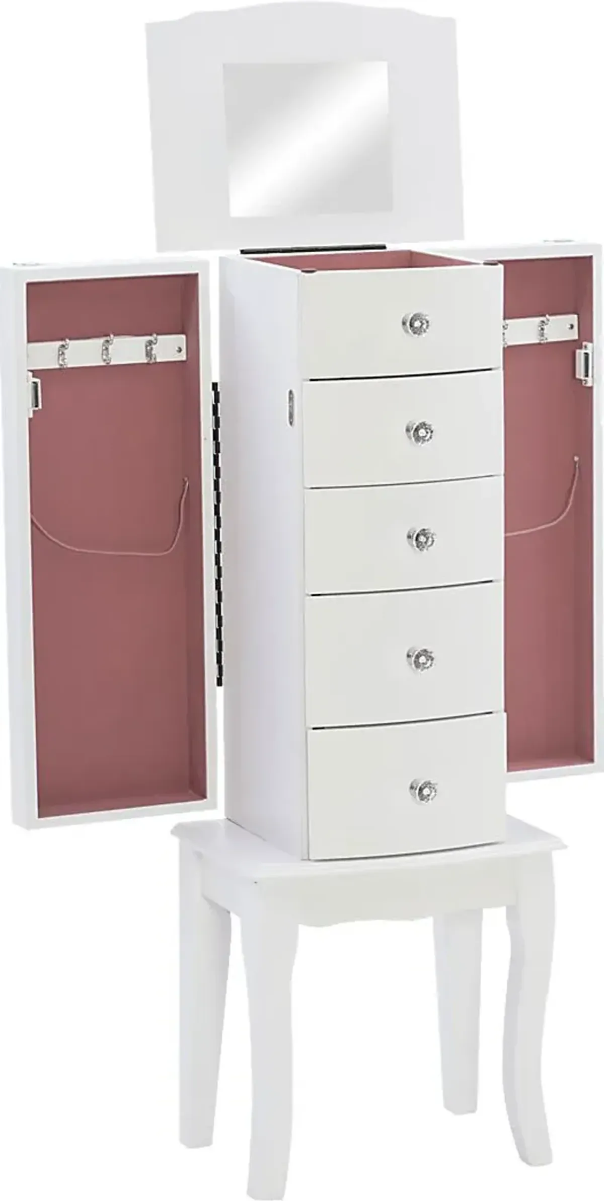 Howison White Jewelry Armoire