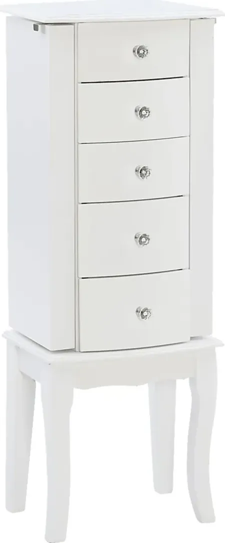 Howison White Jewelry Armoire