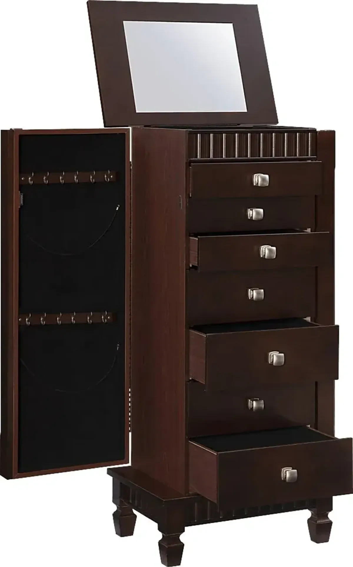 Kabrawa Brown Jewelry Armoire