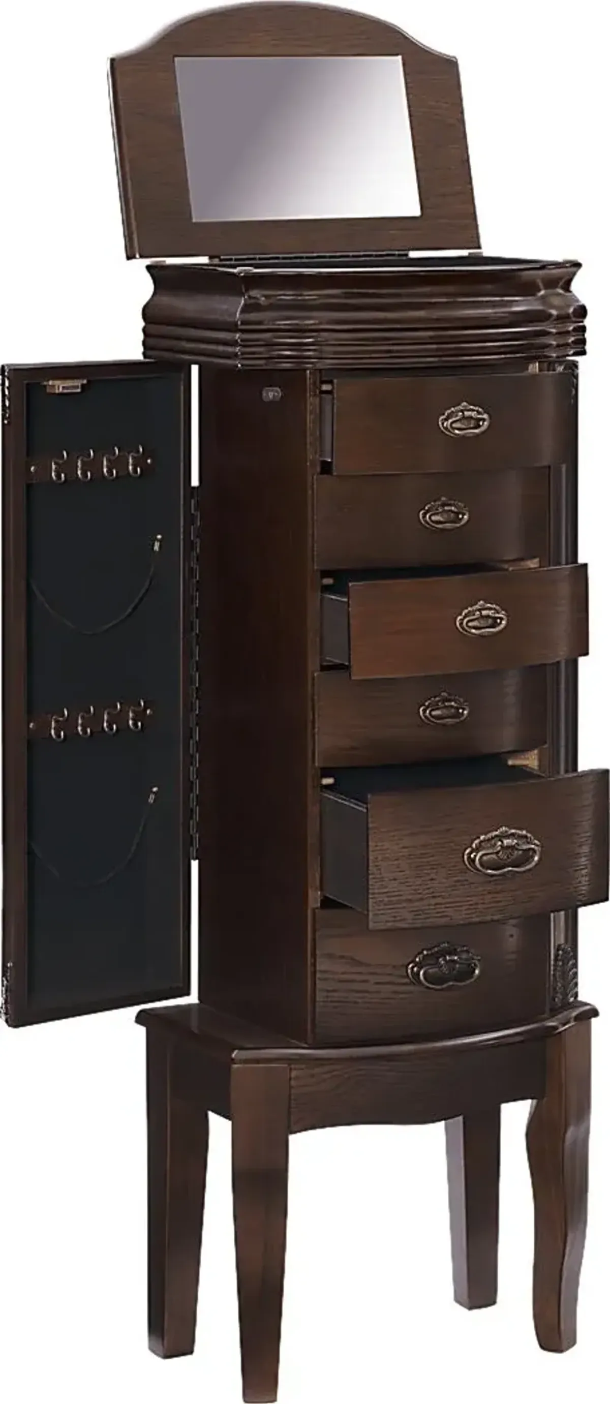 Jonquill Brown Jewelry Armoire