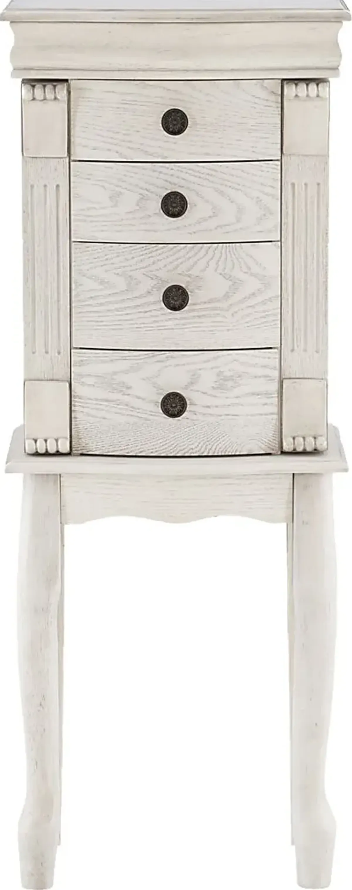 Hiatt Off White Jewelry Armoire