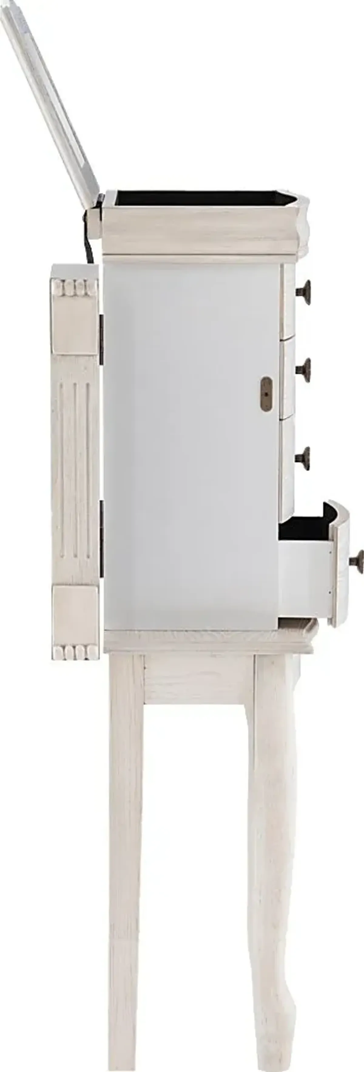 Hiatt Off White Jewelry Armoire