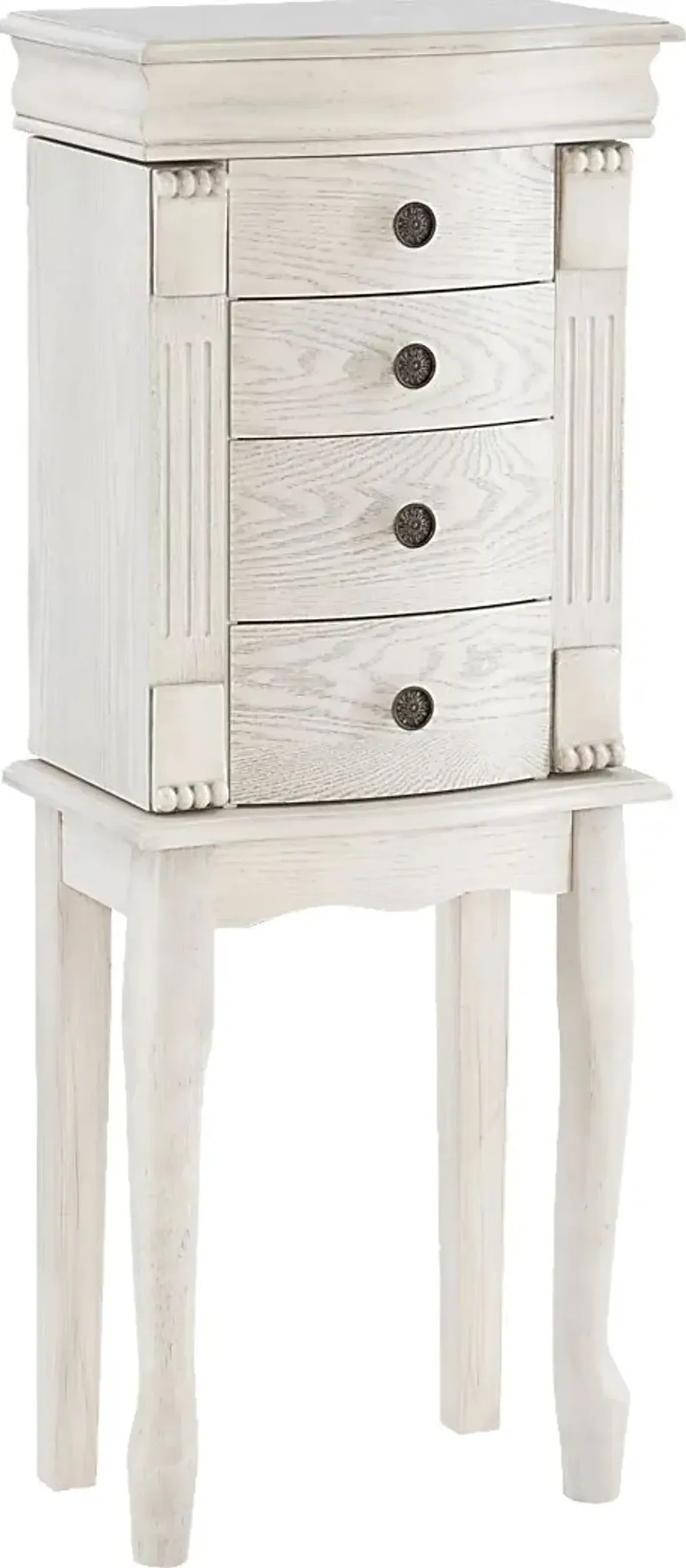 Hiatt Off White Jewelry Armoire