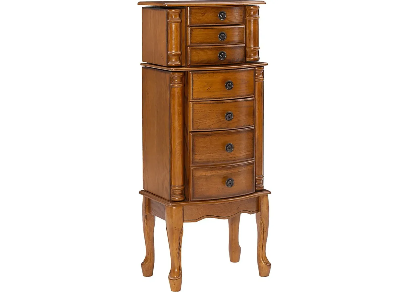 Fazio Brown Jewelry Armoire