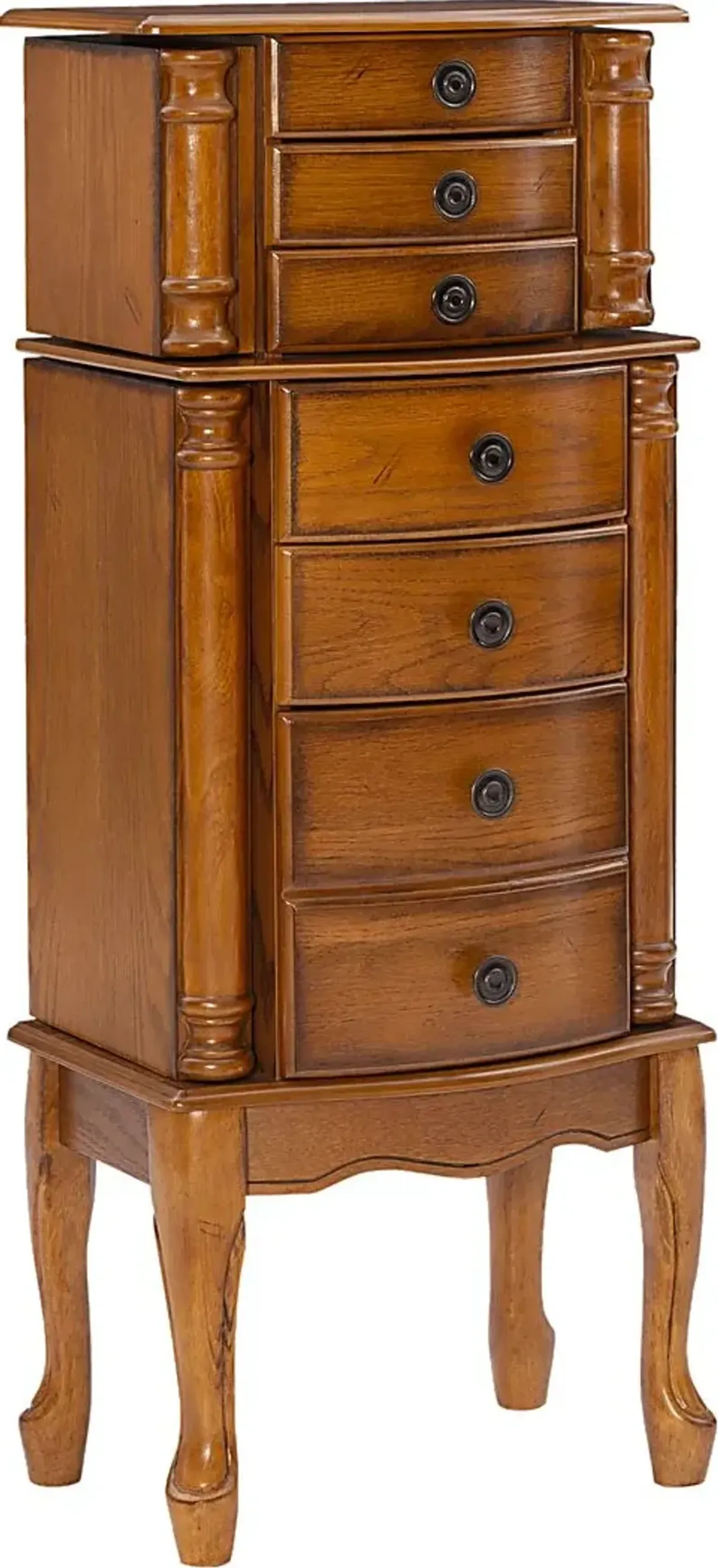 Fazio Brown Jewelry Armoire